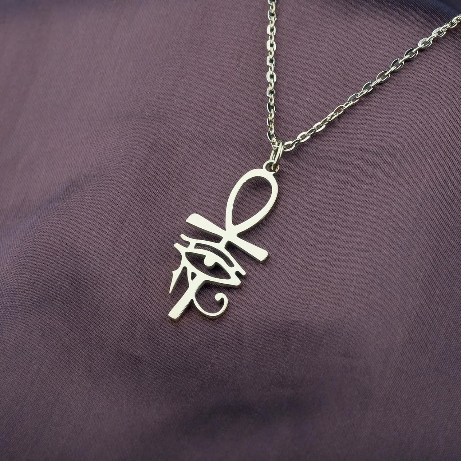 CENWA Egyptian Necklace For Women Eye Pendant Necklace Egyptian Protection Necklace - Image 5