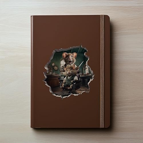 Miniatura 3 de Calcomanía para peluquería con agujero de ratón