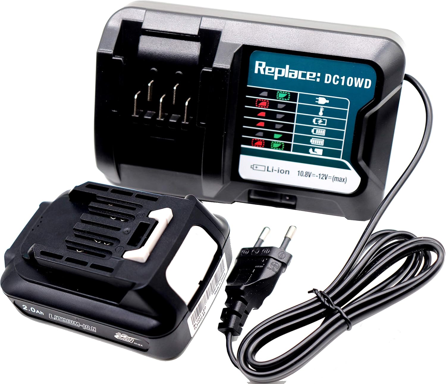 Batteria Sostitutiva Makita 12V BL1021B - 2.0Ah, Compatibile Con Vari Attrezzi E Caricabatterie Makita - Foto 3