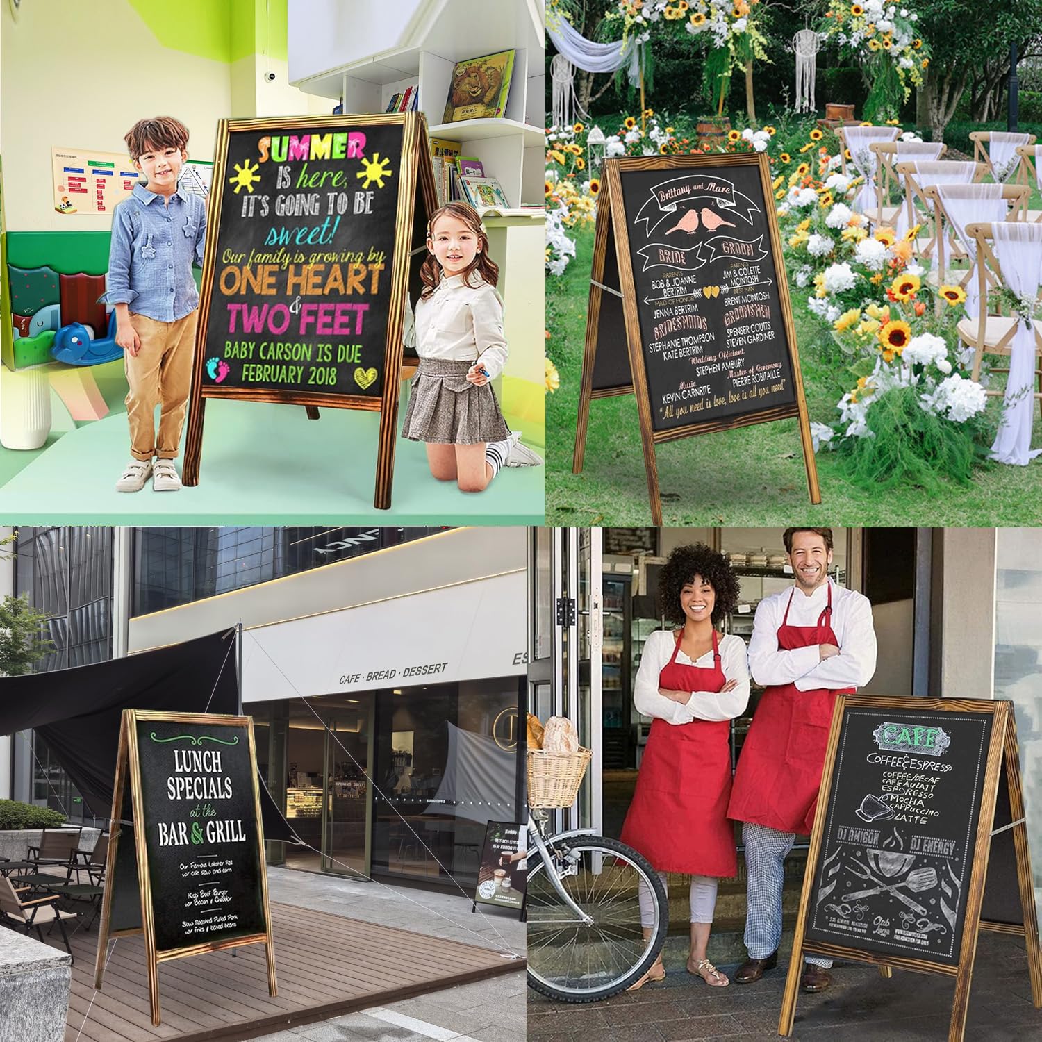 Amazon | mopam 看板ブラックボード A型立て看板 黒板 幅53×高さ95cm