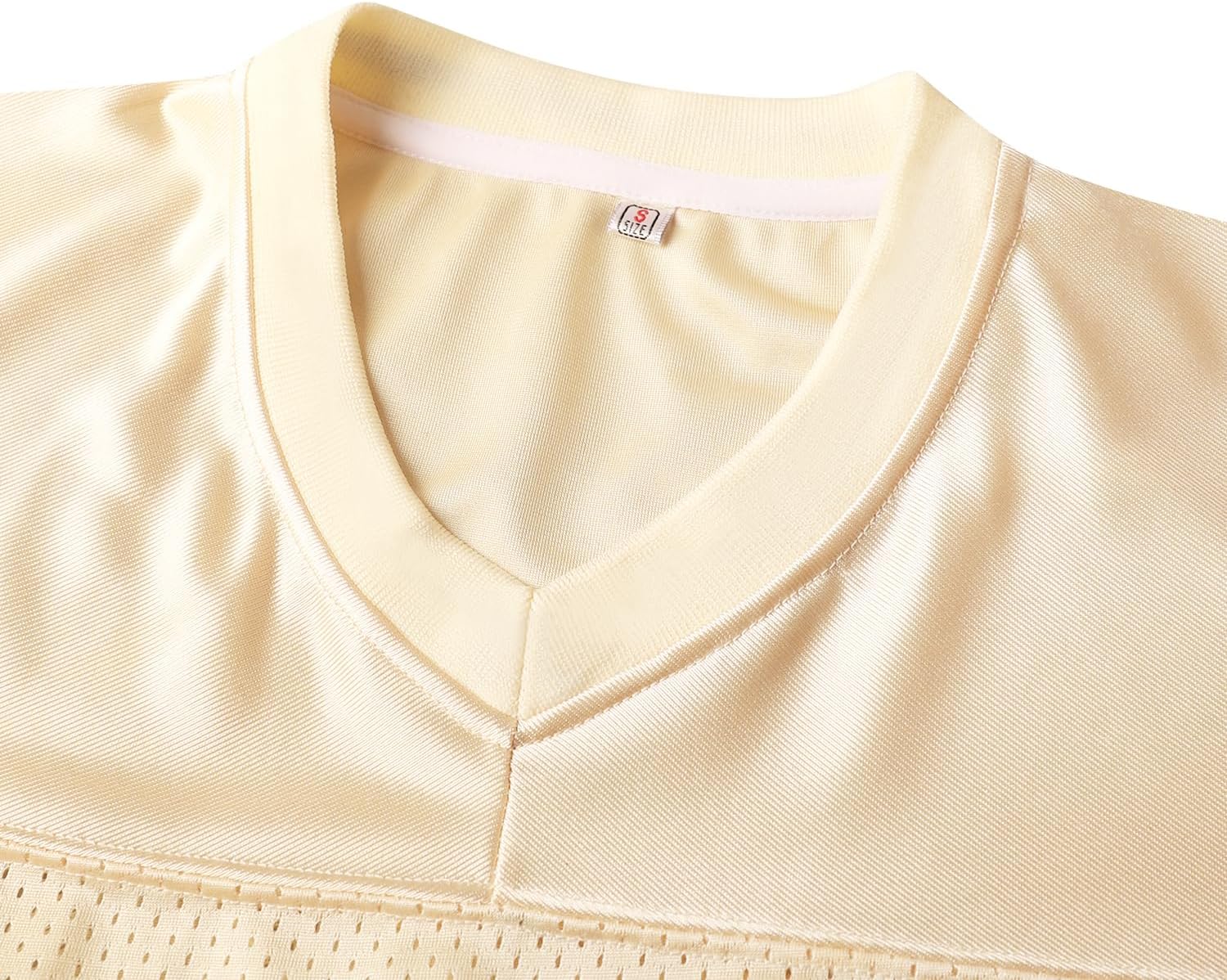 Blank Football Jersey,90s Hip Hop Sports Mesh Practice Plain Football Shirt - Image 4