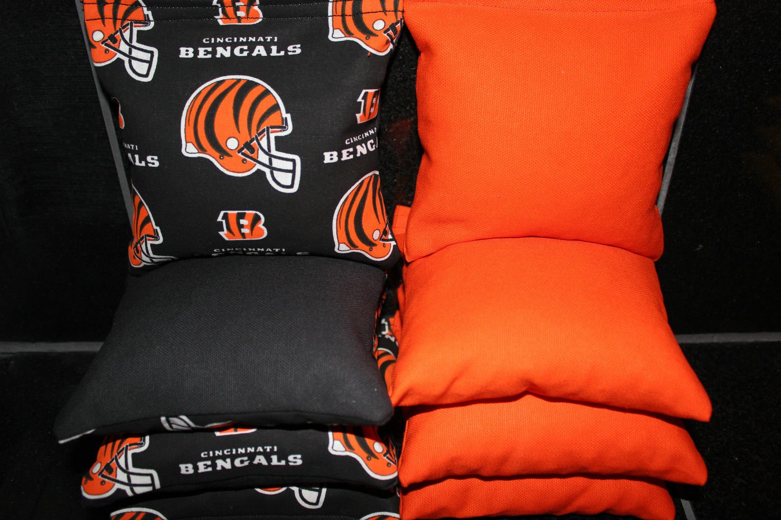 Set of 8 ACA Regulation Cornhole Game Toss Bags Cincinnati Ohio Football