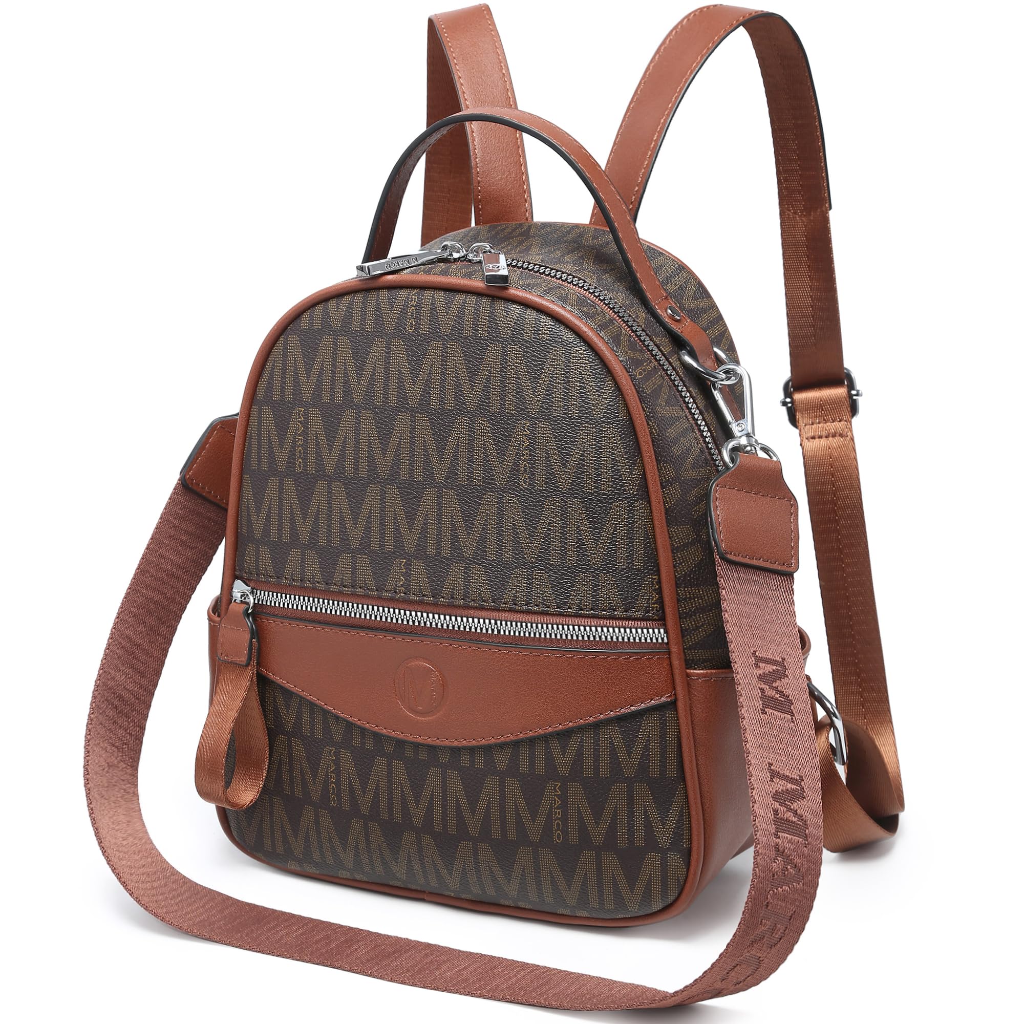 VANSARTO Mini Backpack Purse for Women Multi Pocket Small Backpacks Ladies Convertible Shoulder Handbags Designer Travel Backpack with Wide Strap,