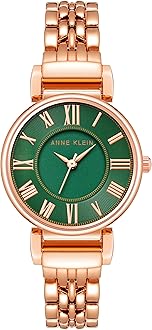 Anne Klein Women's AK/2158GNRG Rose Gold-Tone Bracelet Watch
