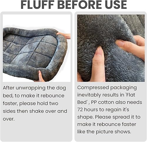 Miniatura 4 de Patas Lague Cama Bolster para perros extra pequeños de 16 x 12 pulgadas, sofá cama de espuma suave y cálida para mascotas, lavable a máquina, tapete