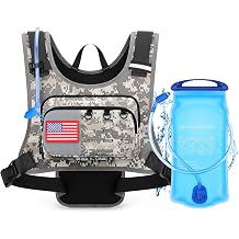 Maelstrom Hydration Vest with 2L Water Bladder Backpack for Running Hiking | Chest Pack, BPA-free, High Flow Bite, Reflective Stripe, Helmet Buckle, Detachable, Breathable Pad, for Cycling, Marathon