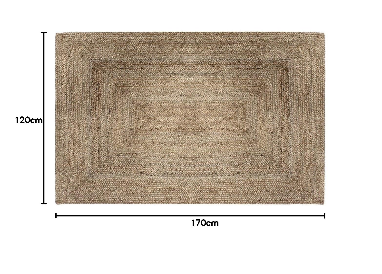 Atmosphera - Tapis en Jute 120x170 cm
