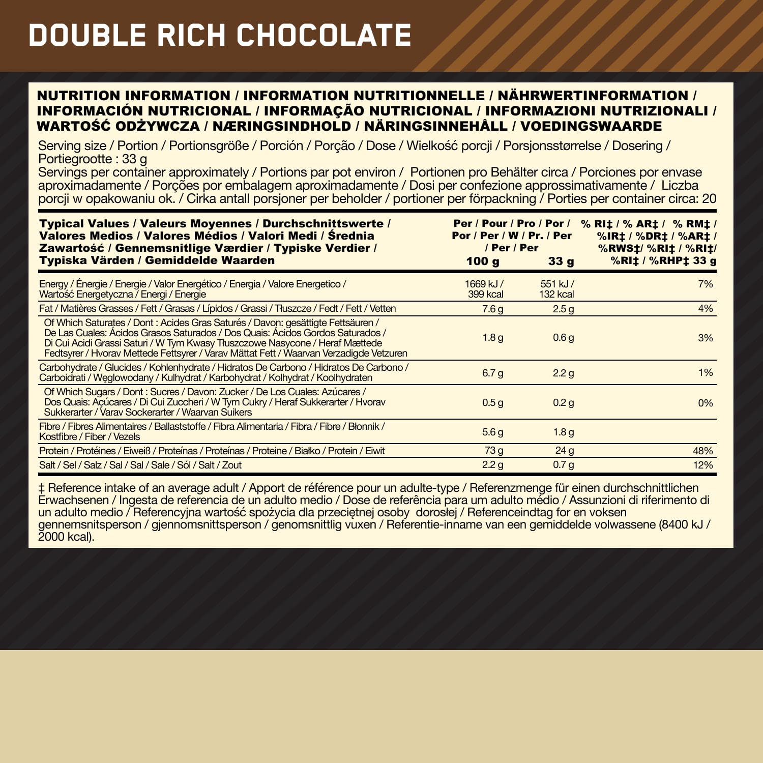 Optimum Nutrition Gold Standard 100% Protéine Végétale, Goût Double Chocolat Riche, 684g, 20 Doses