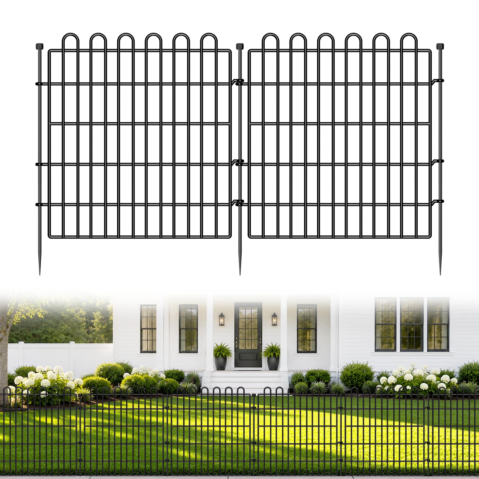 Photo 1 of Garden Fence Outdoor for Yard, 24in x 20ft, 10 Panels