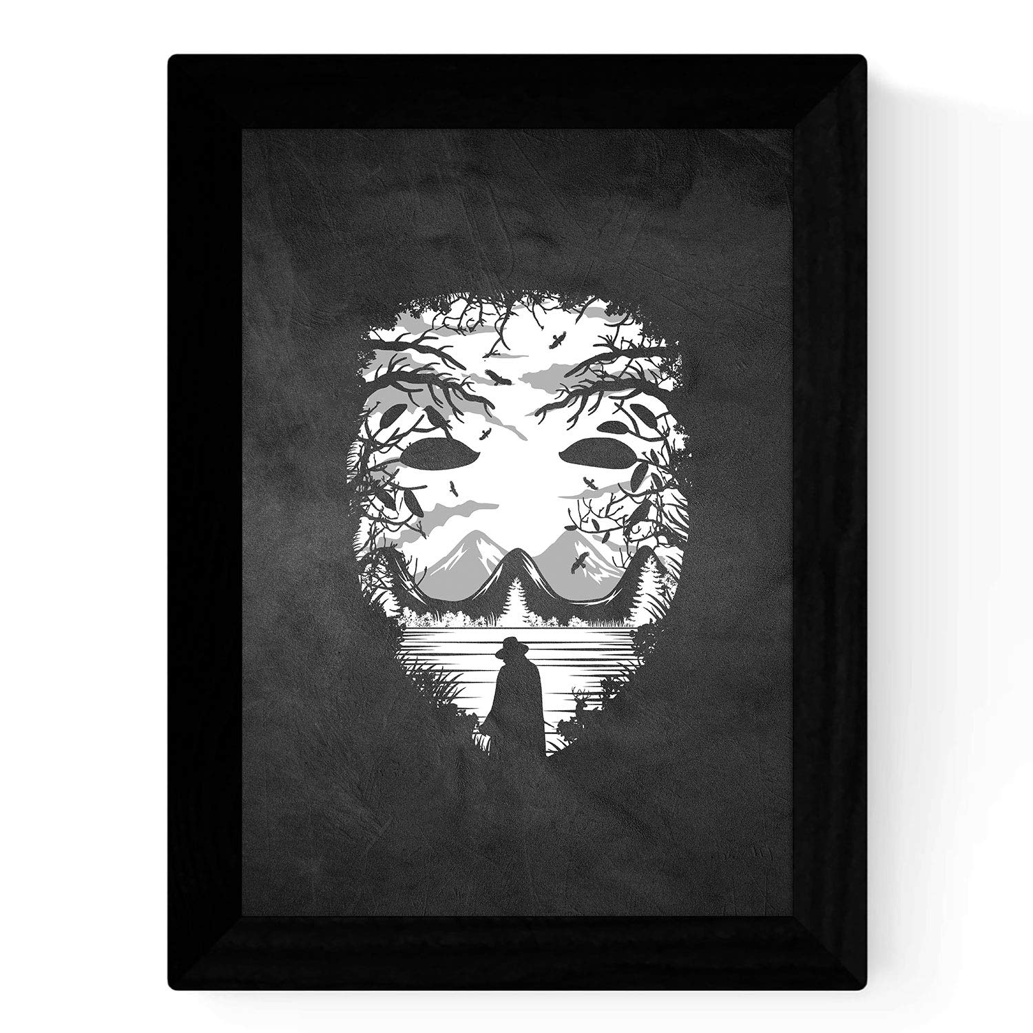 Nacnic Set of three black and white sheets of Vendeta films V - Image 3