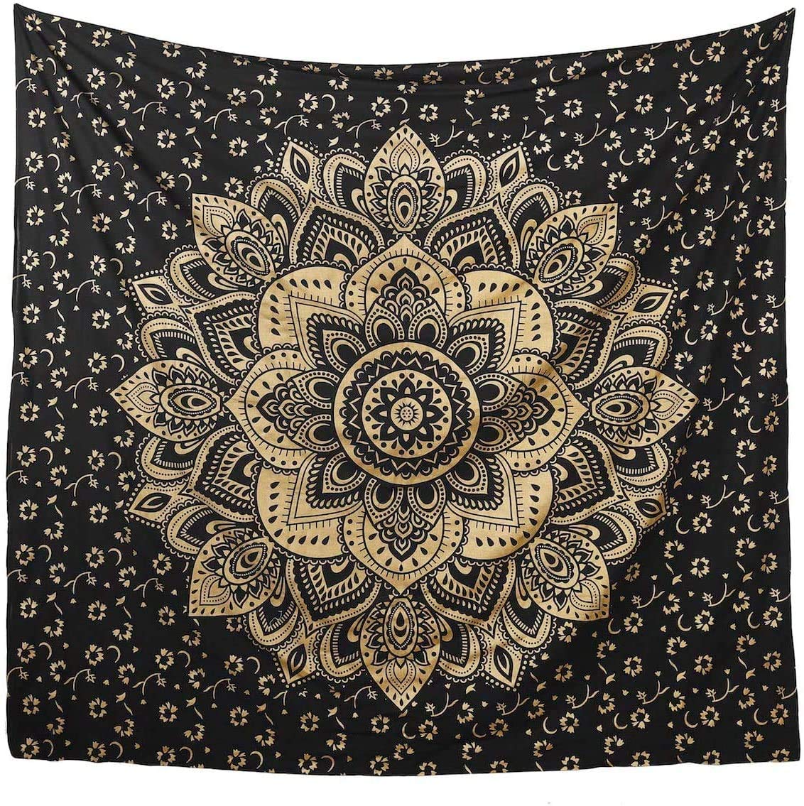 Popular Handicrafts Wall Hanging Tapestry for Bedroom Gold Ombre Mandala Wall Art Hippie Wall Hanging - Image 2
