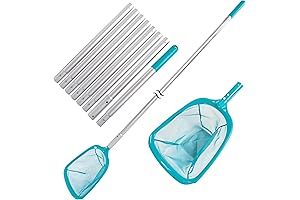 U.S. Pool Supply Pool Skimmer Boat with Telescopic Aluminum Pole and Ultra...