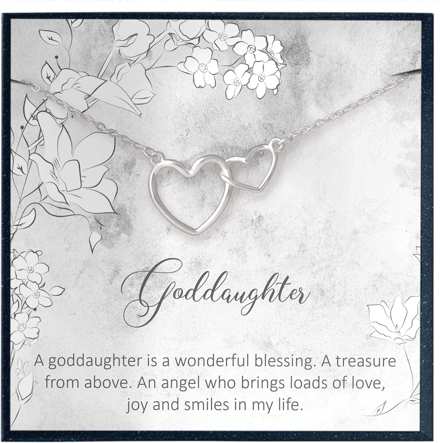 Goddaughter Gifts for Goddaughter Gifts from Godmother, Goddaughter Necklace, Baptism Gift, First Communion Gifts Girl, Confirmation Gifts for Girls