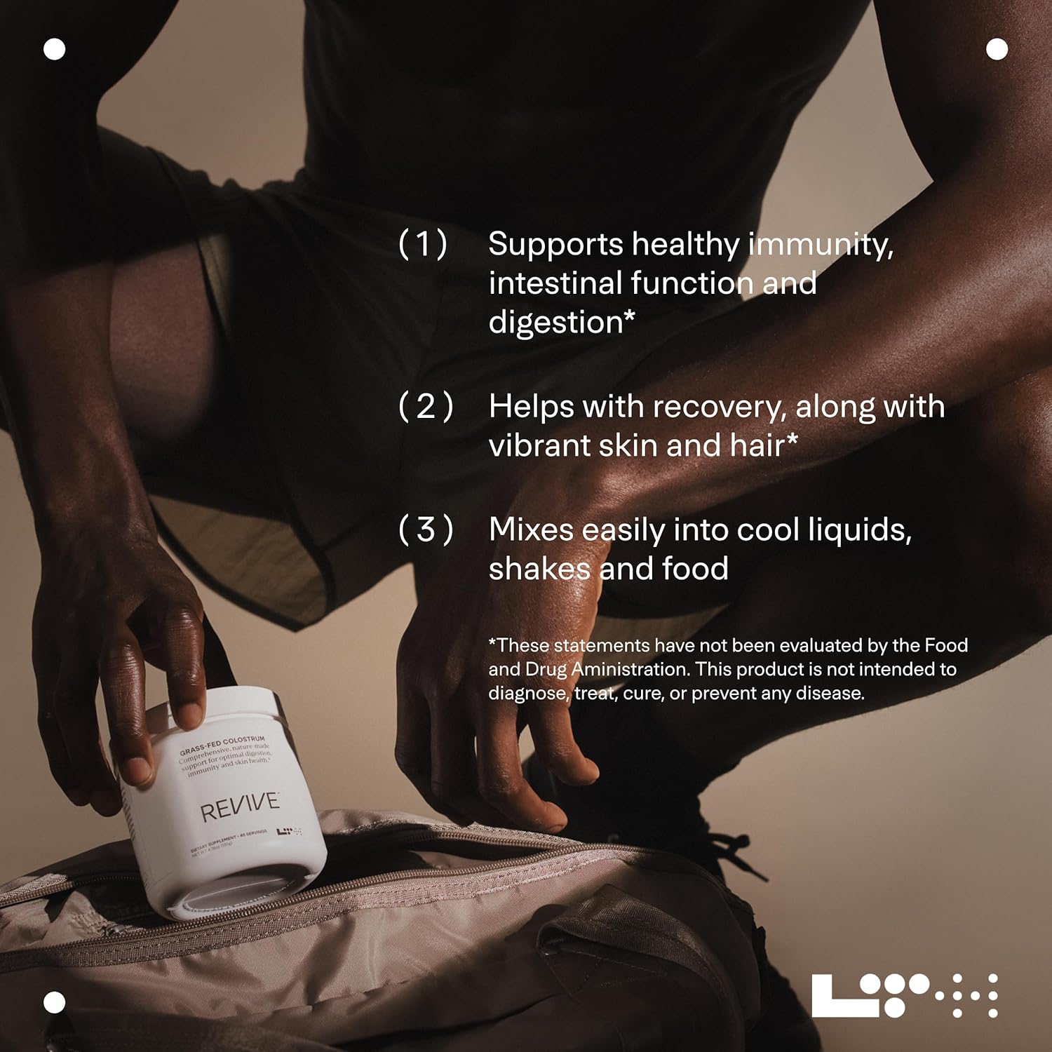 LTH Revive Grass-Fed Colostrum Powder - Premium Colostrum Supplement - Supports Digestion, Skin & Immune Health - Sourced from First-Milking Colostrum - 4.83 oz
