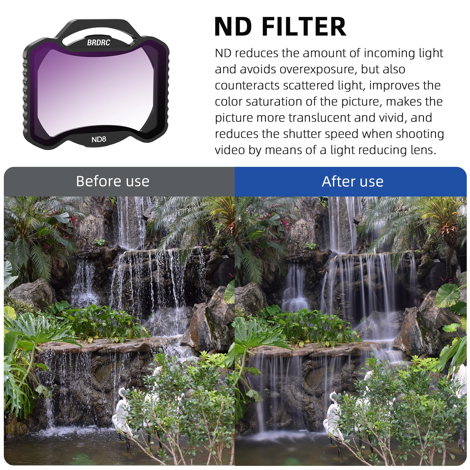 Conjunto de filtros K&F Conce para DJI Avata 2 Filtro UV/CPL/ND8/ND16