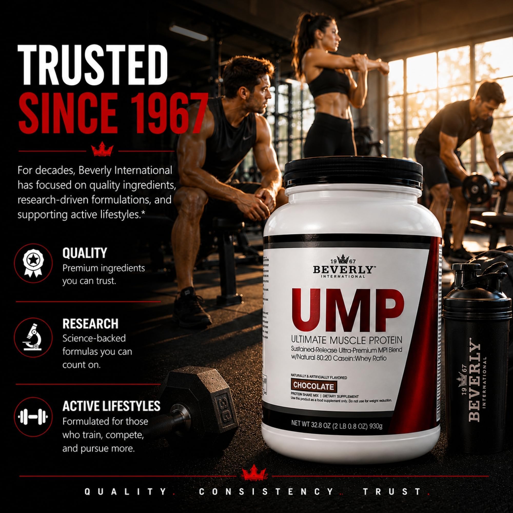 Beverly International UMP Protein Powder, Chocolate, 32.8 oz — Amazon image 4