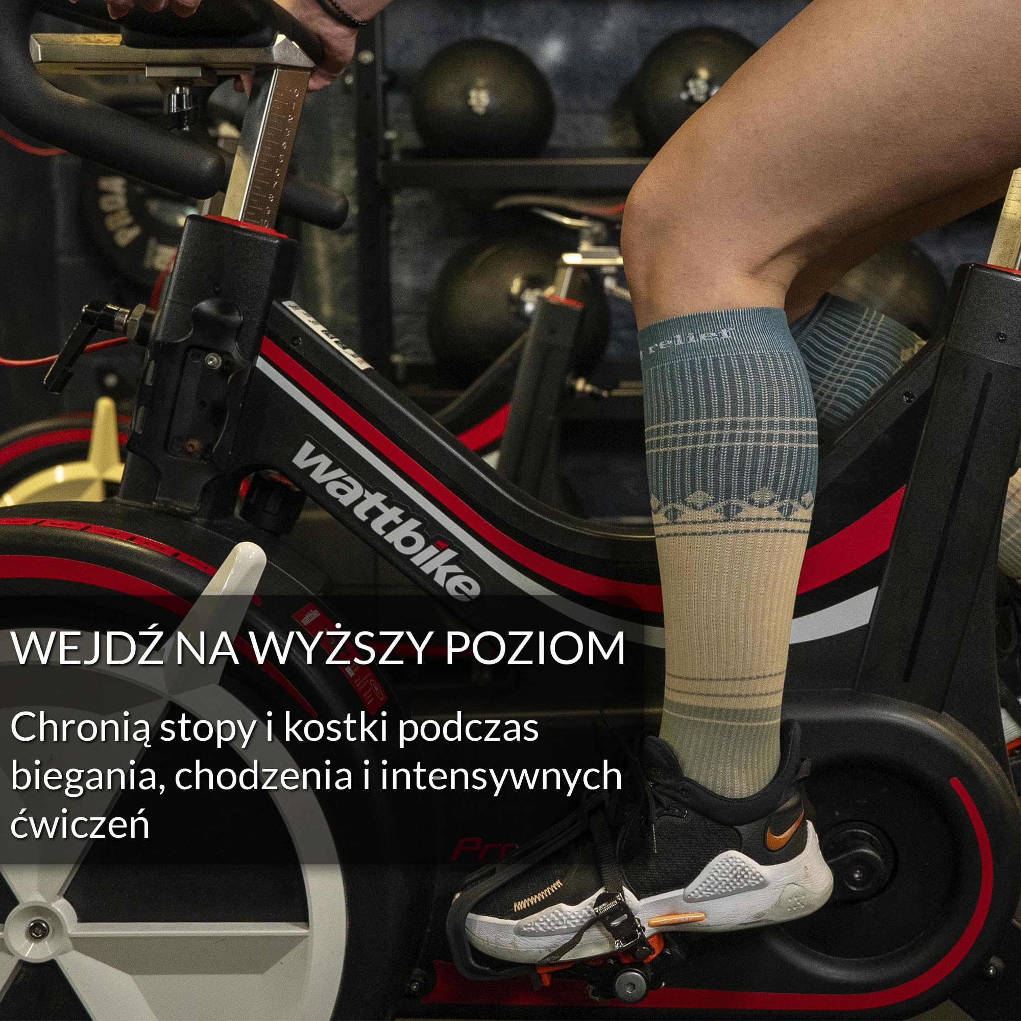360 RELIEF Sportowe Skarpety Uciskowe Dla Kobiet Mężczyzn Skarpety Lotnicze | 15-20mmhg Klasy 1 Pończochy Uciskowe do Biegania, Gry w Piłkę Nożną i Latania Skarpety Kompresyjne