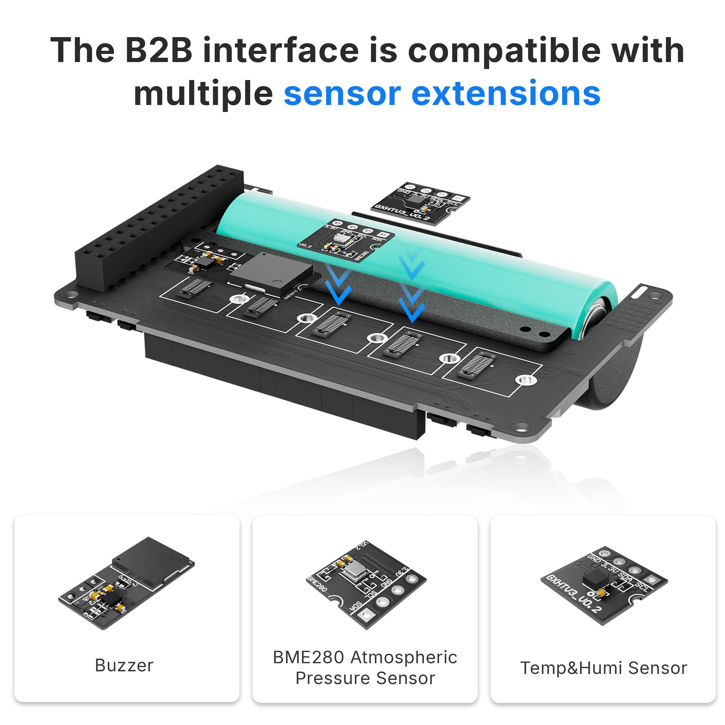Heltec ESP32 LoRa V4 - Kit de placa de desarrollo de vidrio templado | Con BME280 GXHTV3 Buzzer Completo Sensor Suite ESP32 S3 SX1262 Todo en Uno para Kit de Monitoreo Ambiental Meshtastic