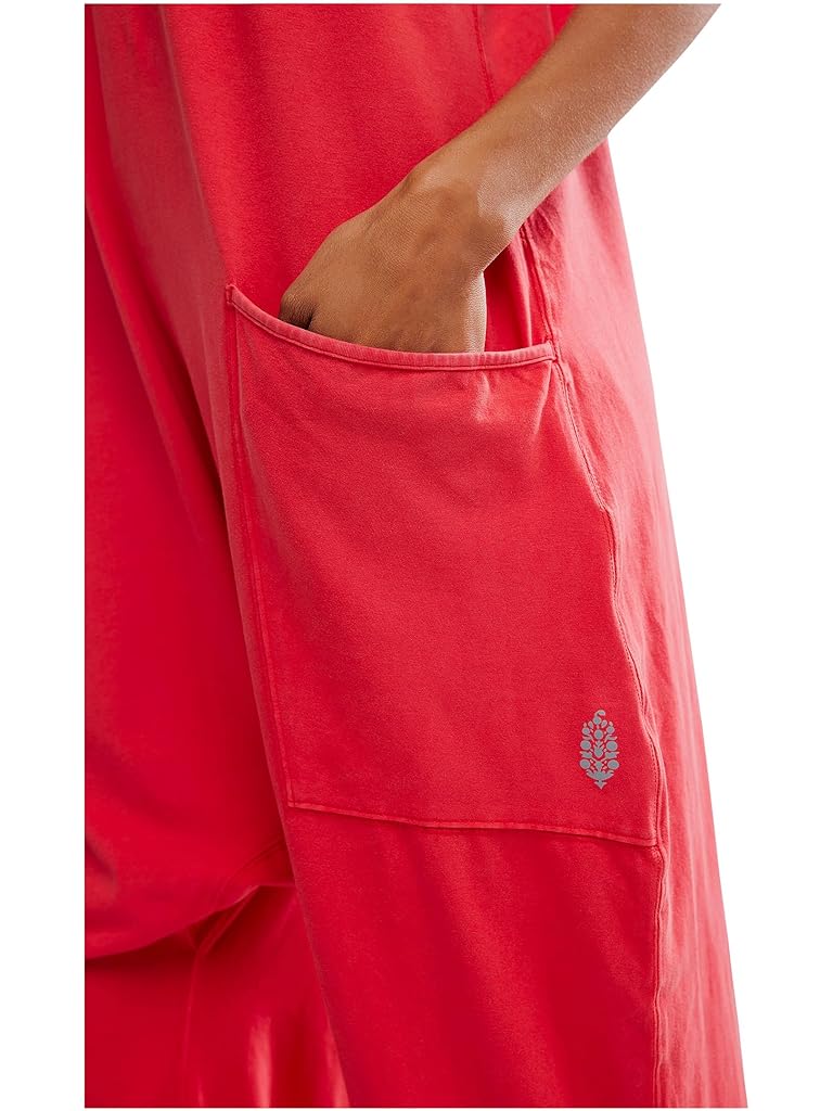 Red Free People Hot Shot Onesie