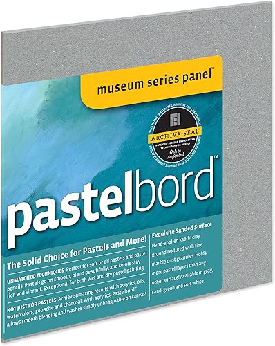 Miniatura 11 de Ampersand Art Supply Panel de pintura pastel: Serie Museo Pastelbord, blanco, perfil plano de 1/8 pulgadas, 9x12