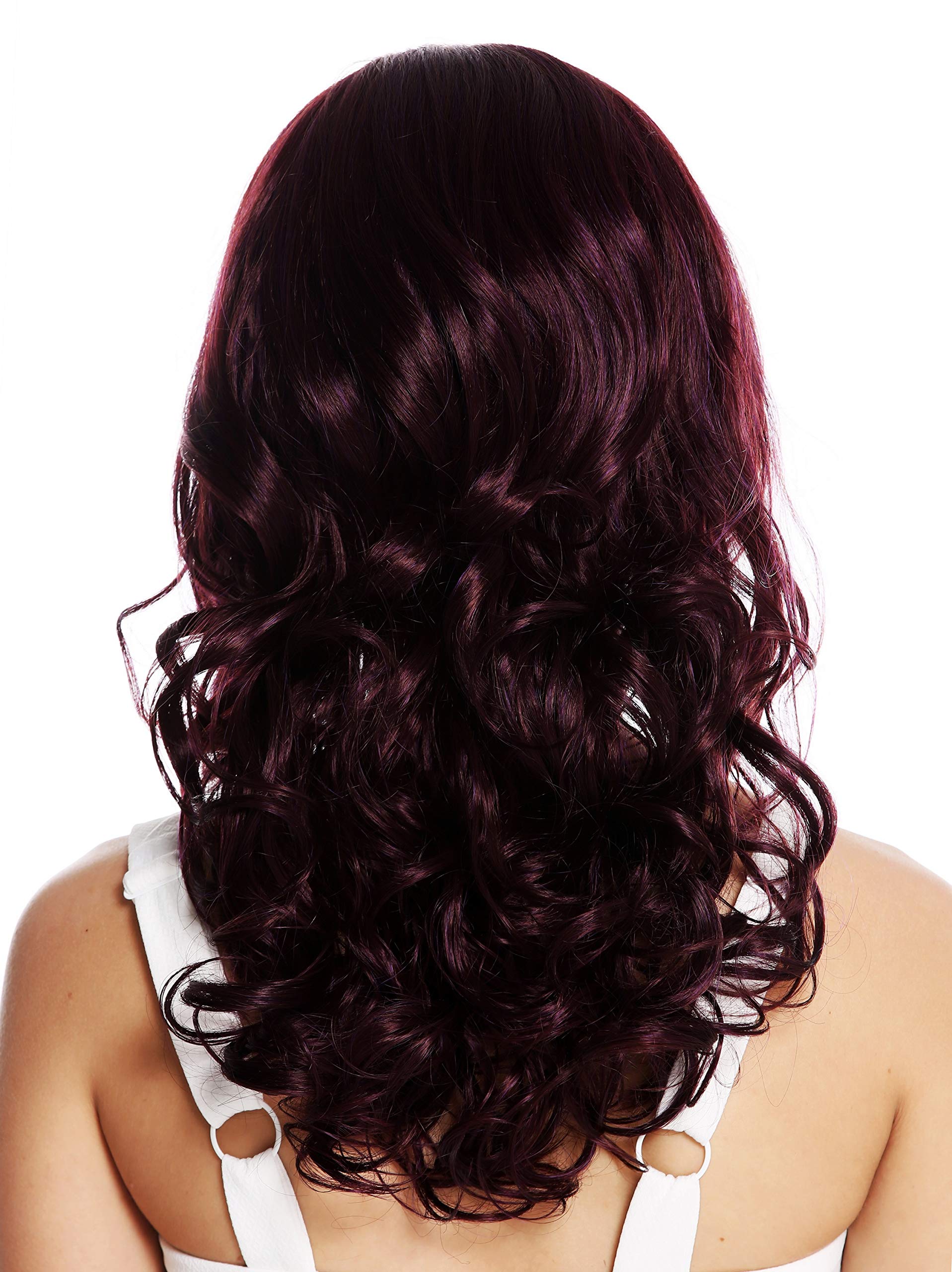 WIG ME UP - VK-46-888 quality women's wig long curls classy noble curled diva red crimson, Eggplant red (888), Länge: ca. 50 cm - Image 4