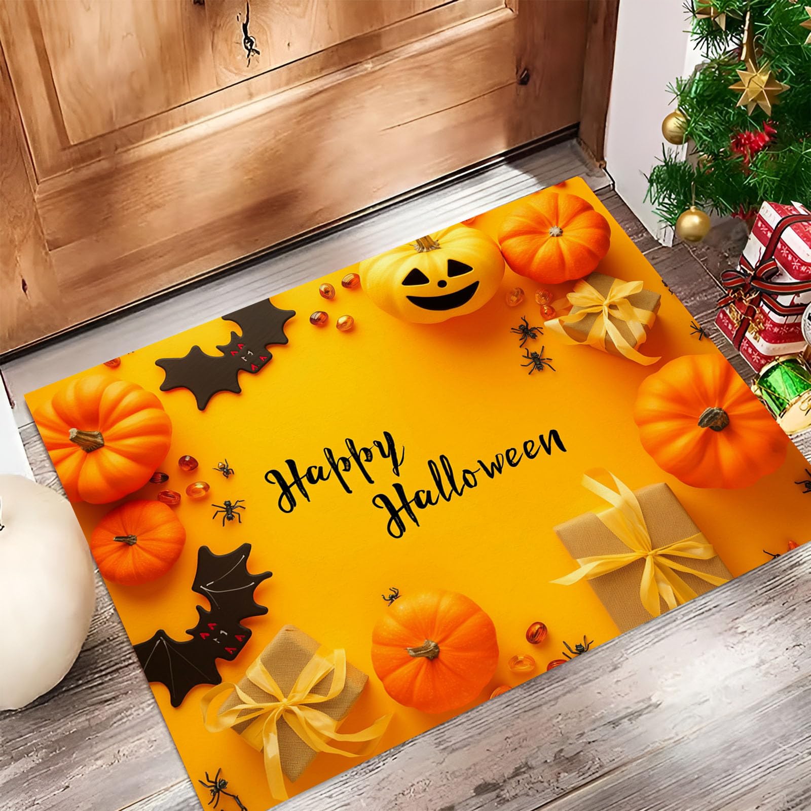 Tapis entree interieur 80x120cm pour eviter les glissades et proteger le sol en automne