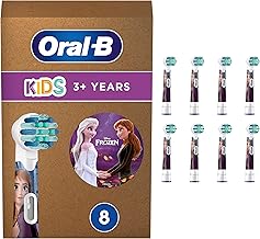 Oral-B Kids Recambios para Cepillo de Dientes Eléctrico con Personajes de Frozen 2, Disney, Pack de 8 Cabezales (Tamaño Buzón)