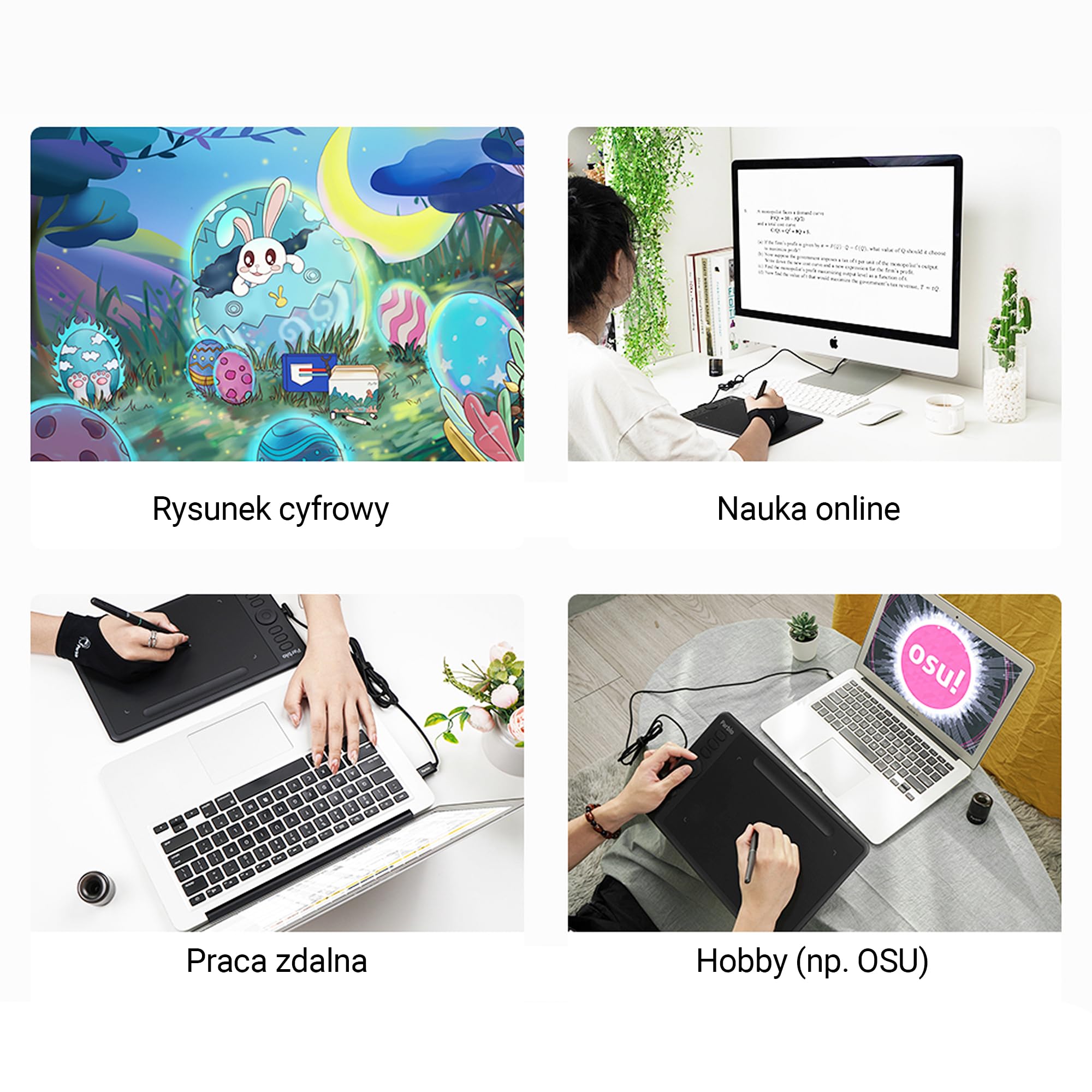 Intangbo S Purple - tableta gráfica de 6 × 4 pulgadas para dibujo, lápiz sin batería con niveles de presión 8192, soporte de inclinación, USB-C, compatible con Windows/Mac/Android