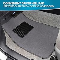 Vista 19 de BDK Premium Carpet Floor Mats for Cars - Universal Fit Interior 4-Piece Car Mats Full Set with Vinyl Heel Pad Protector - Cute Car Accessories