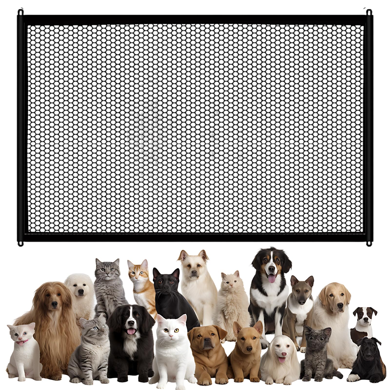 1Pcs Stair Gates For Dogs, Indoor Pet Gate With Retractable Design, No Drilling Installation For Stairs And Doorways, Portable Dog Gate, Dog Fence, Convenient Stair Gate For Pets K11ds