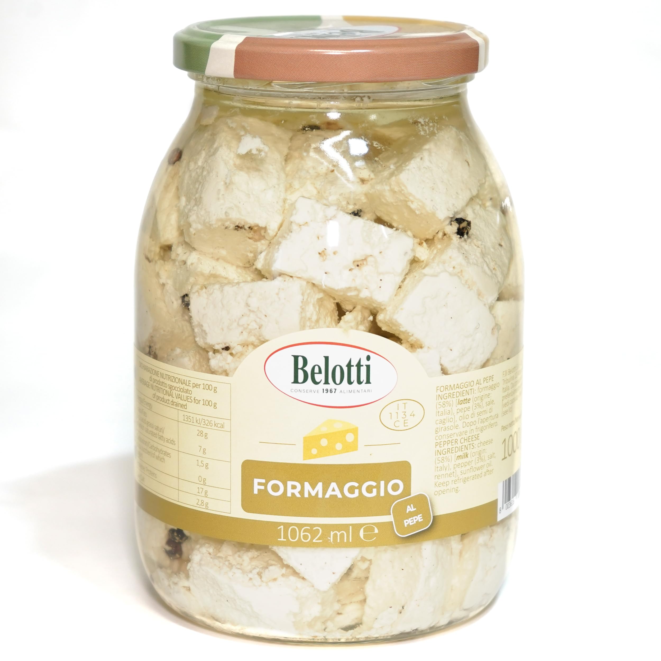 VASO FORMAGGIO AL PEPE 1 KG BELOTTI
