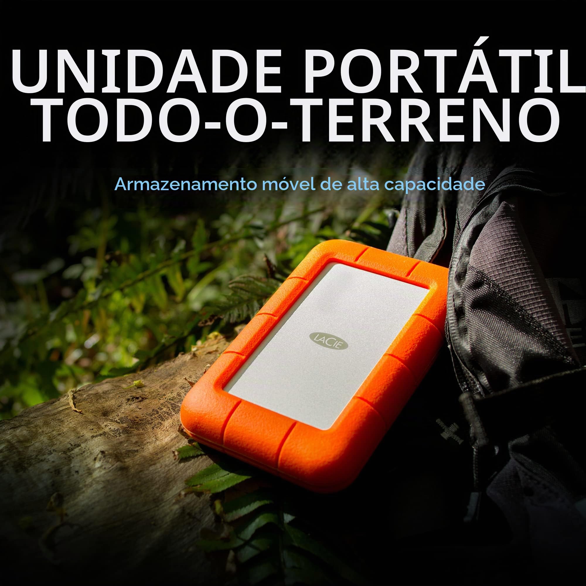 26061509 LaCie ポータブルHDD Rugged USB-C 4TB HD Externo LaCie Rugged USB-C 4TB STFR4000800 | Resistente a