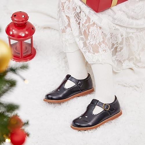 Miniatura 4 de Otter MOMO Vestido de uniforme escolar con tirantes en T para niña Mary Jane Flat