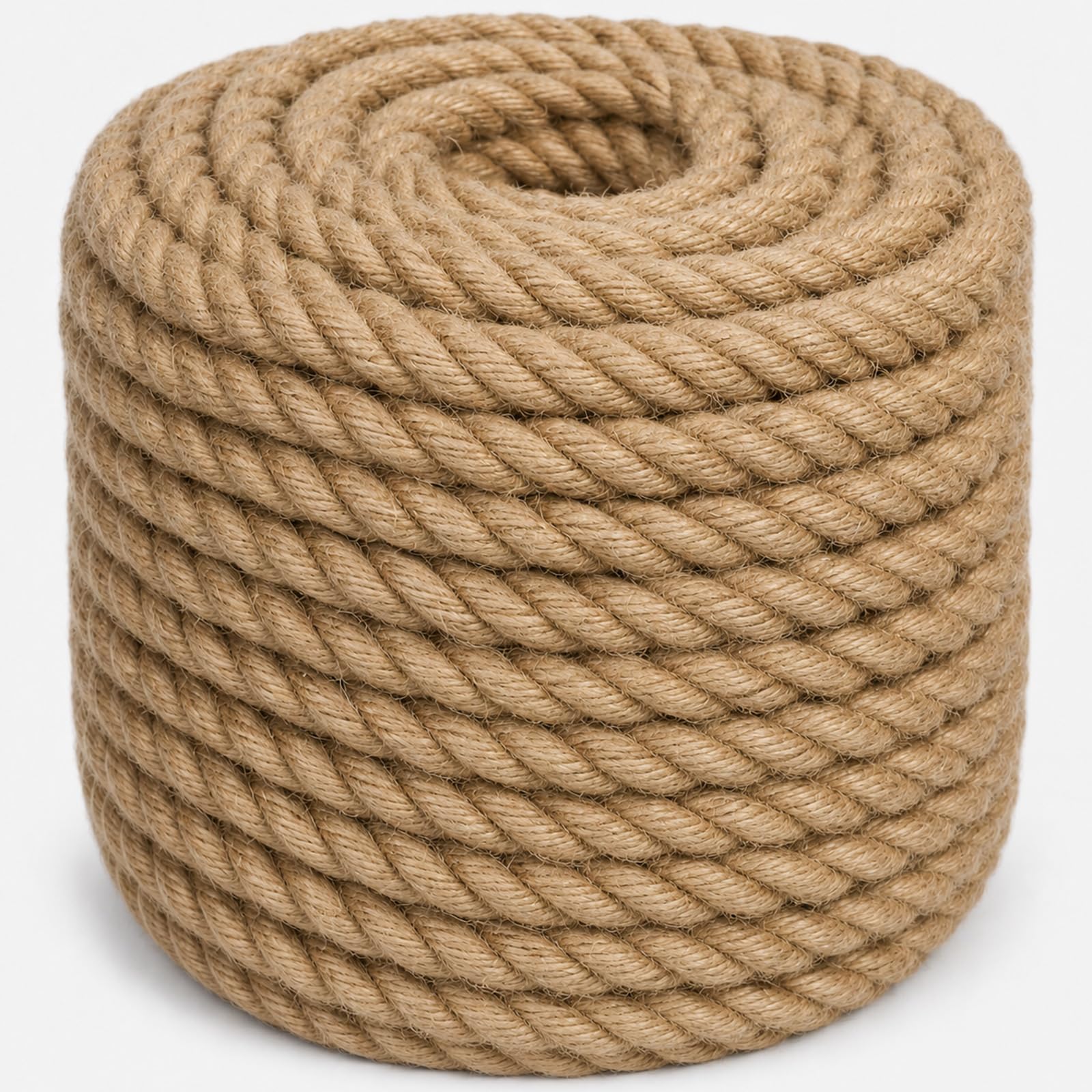 Photo 1 of Twisted Manila Rope (3/4 in x 100 ft) Jute Rope Natural Hemp Rope for Nautical, Porch Swing, Railing, Home Decor