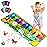 EduCuties Baby Musical Learning Toys , Floor Piano Playmat for Toddlers with Animal Flash Cards Music Sound for Early Education Touch Keyboard Blanket Birthday for Baby Boys Girls