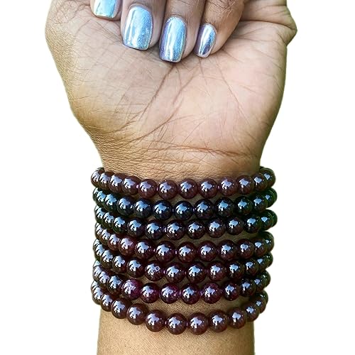 Miniatura 8 de Herb N Stone Apothecary Natural Crystal Bracelet  Gemstone Bracelet to Enhance Well-Being and Energy Balance  4-8mm Stretch Beaded Gemstone Stretch