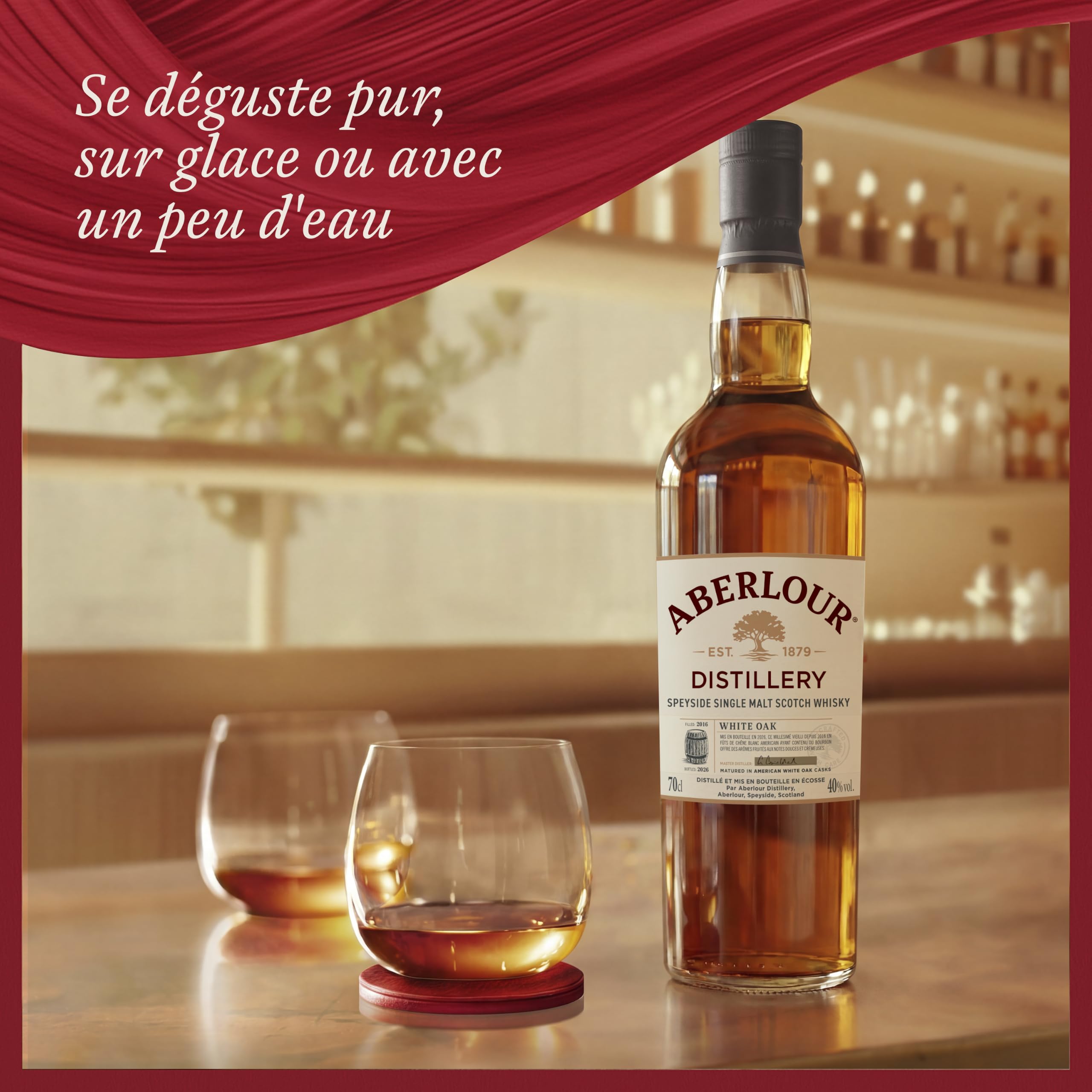 ABERLOUR White Oak Whisky Ecossais Single Malt - 40%, 70cl