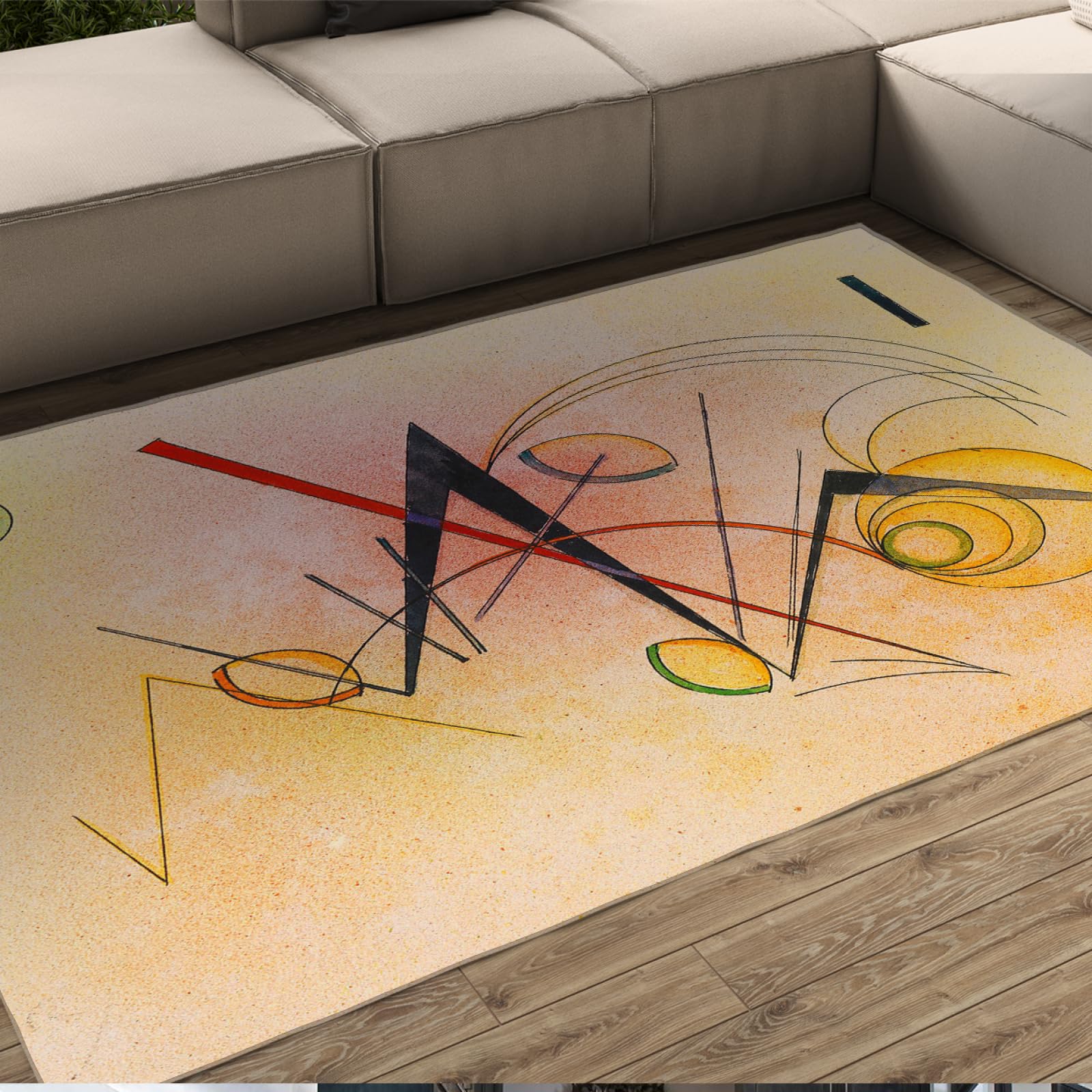 Tapis lavable en machine 150x180cm antidérapant et sûr pour les enfants