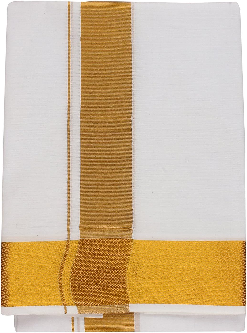 JISB White Dhoti 3.6 Meter double dhoti