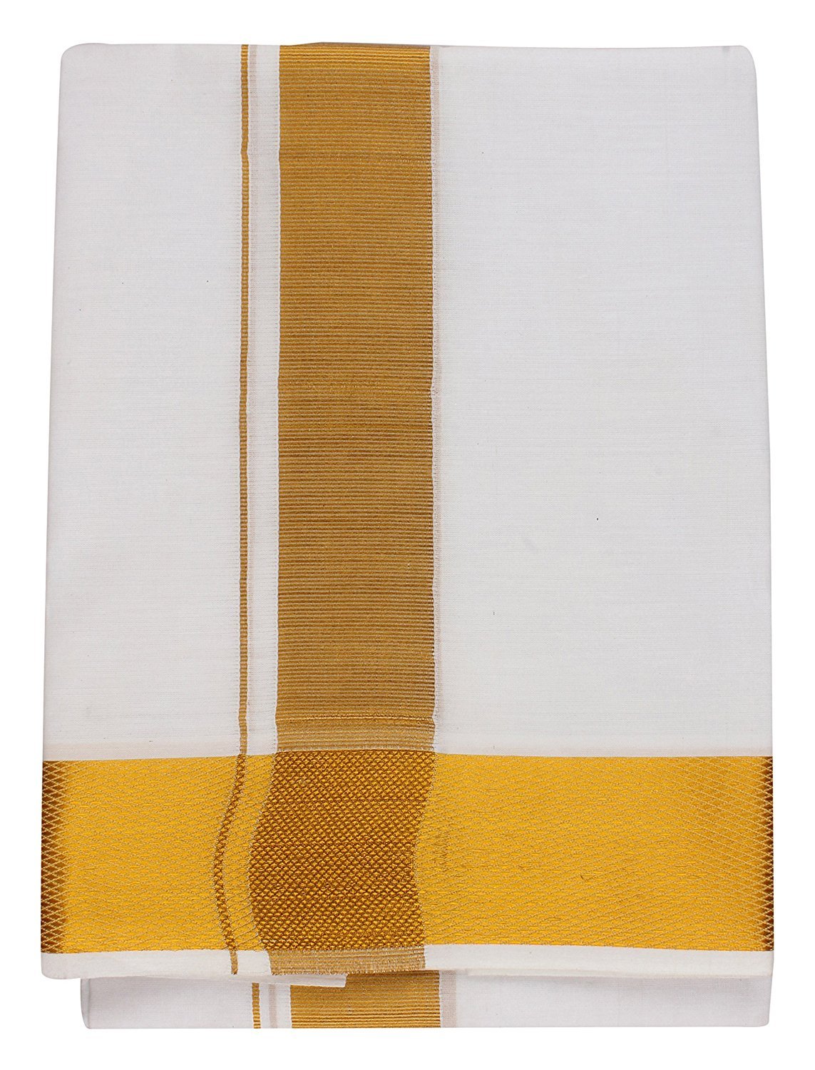 JISB White Dhoti 3.6 Meter double dhoti