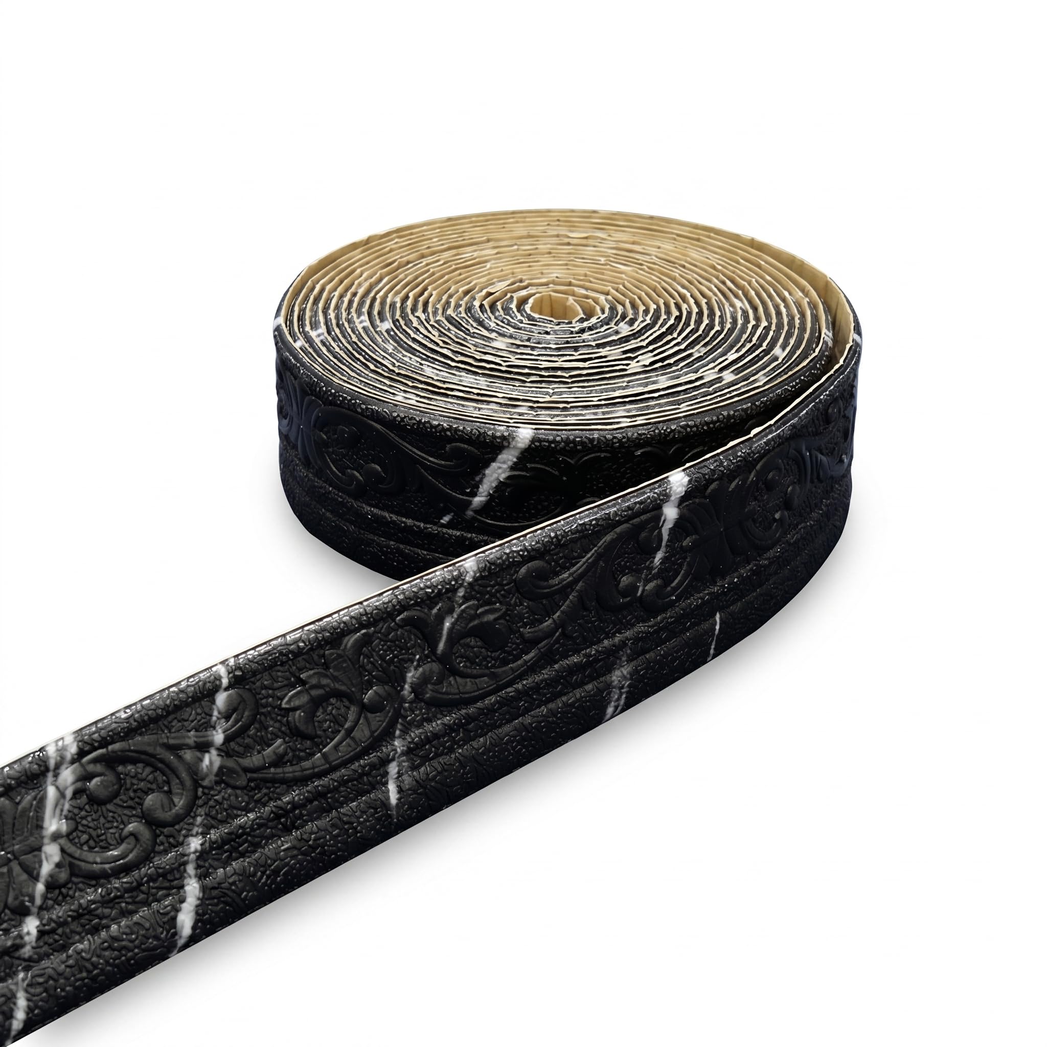 Guest Ruyunlai Black And White Self Adhesive 3D Foam Wall Trim Peel And Stick Wallpaper Border For Ceiling Crown Molding And Wall Skirting Baseboards 7.8Cm X 500Cm