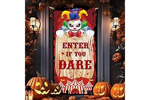 Halloween Evil Circus Door Cover