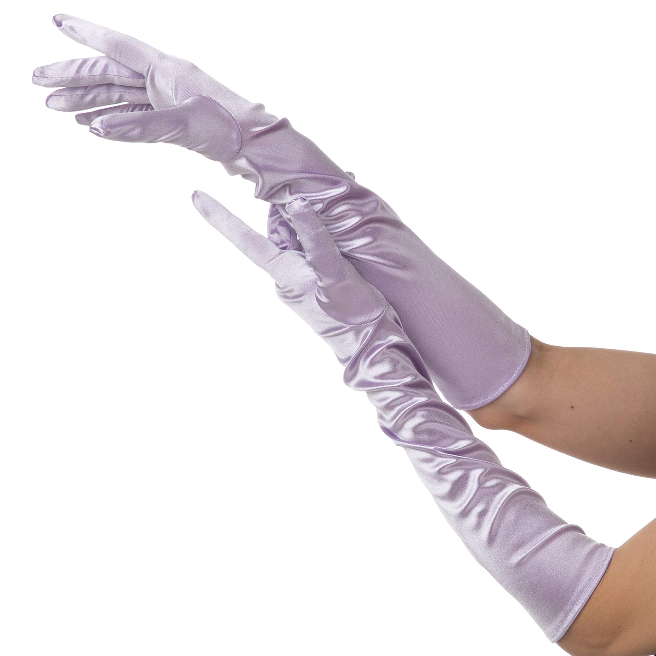 Stylex Party Long Lilac 1920 Gloves Fancy Dress Wedding Bridal Prom Evening Gloves
