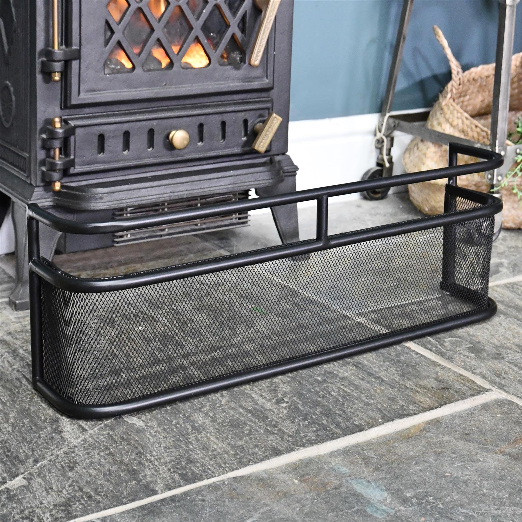 Black Low Fireside Fender Guard or Fire Guard