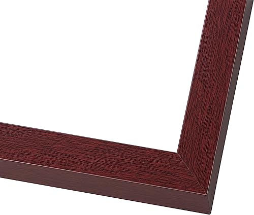 Miniatura 3 de Marco de caja de sombra de 10 x 16 pulgadas, color marrón, marco de exhibición tradicional de madera real de 1.625 pulgadas de profundidad, parte