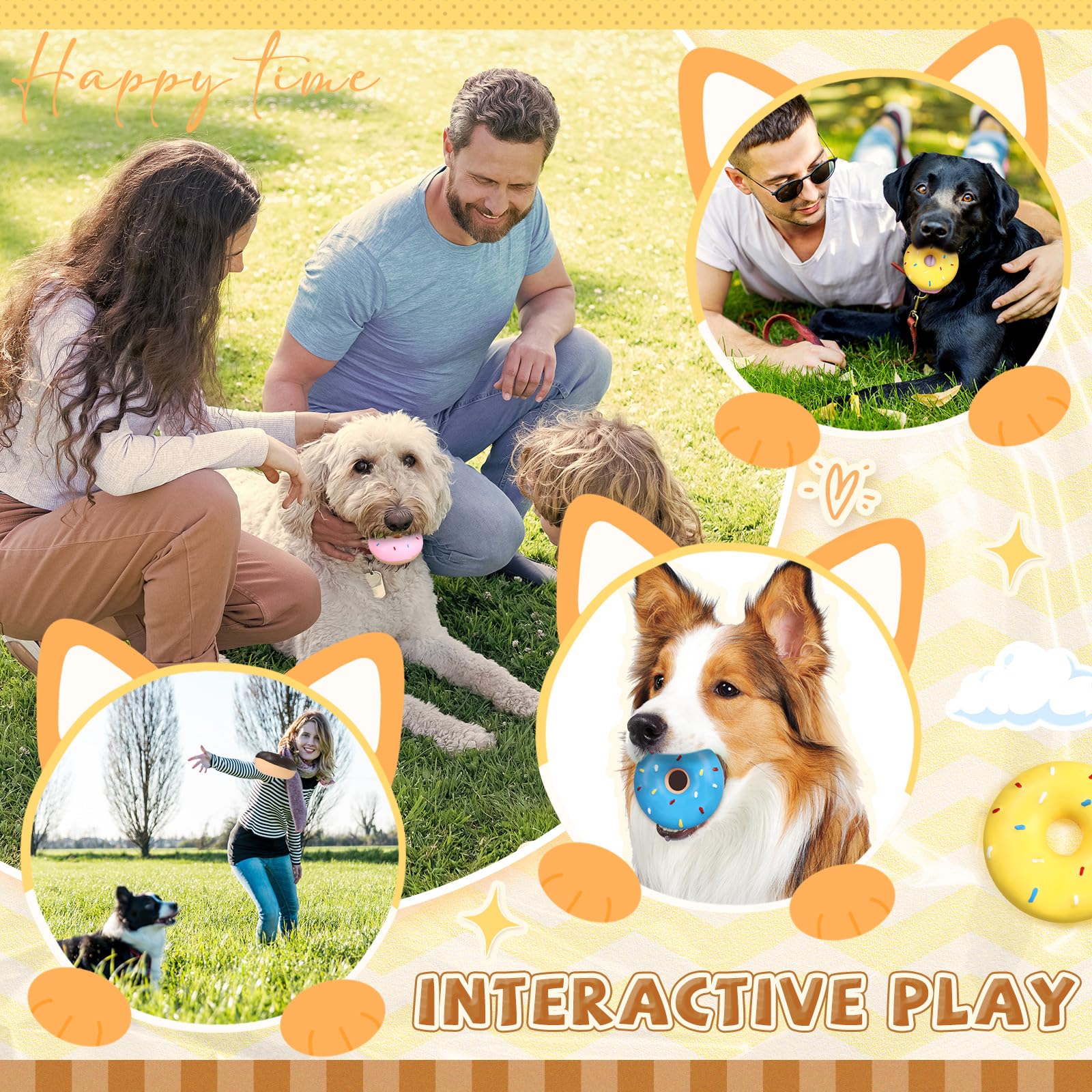 JellyArch 16 piezas de juguetes de látex chirriantes para perros masticadores agresivos, juguete masticable resistente y duradero para perros, juguetes de dentición sin relleno, juguetes para jugar
