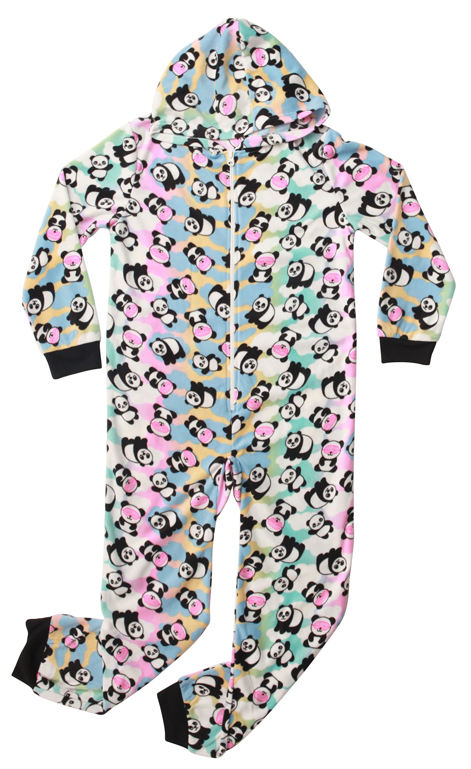 Just Love Hooded Jumpsuit Pajamas for Girls One Piece Winter PJs with Hood