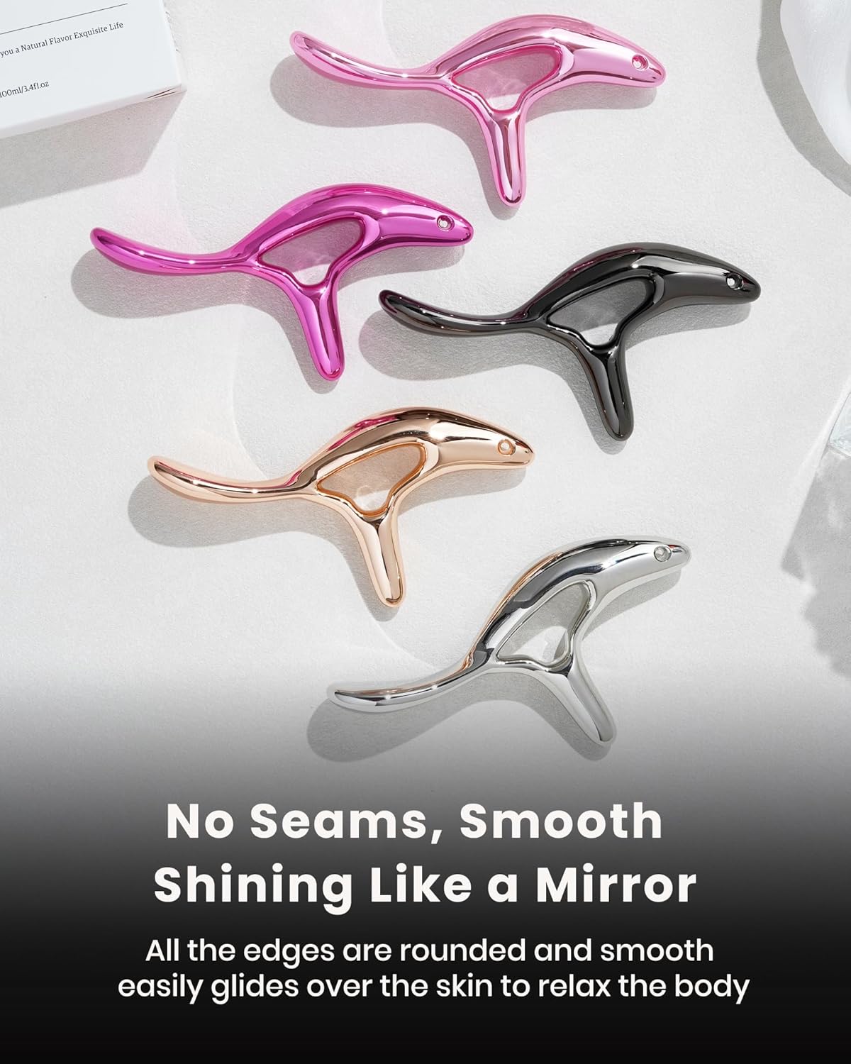 lifechill Trigger Point Massage Tool for Deep Tissue Pain Relief, Gua Sha & Muscle Scraper Tool for Full Body, Thumb Saver Acupressure Tool Relieve Plantar Fasciitis, Black - Image 7