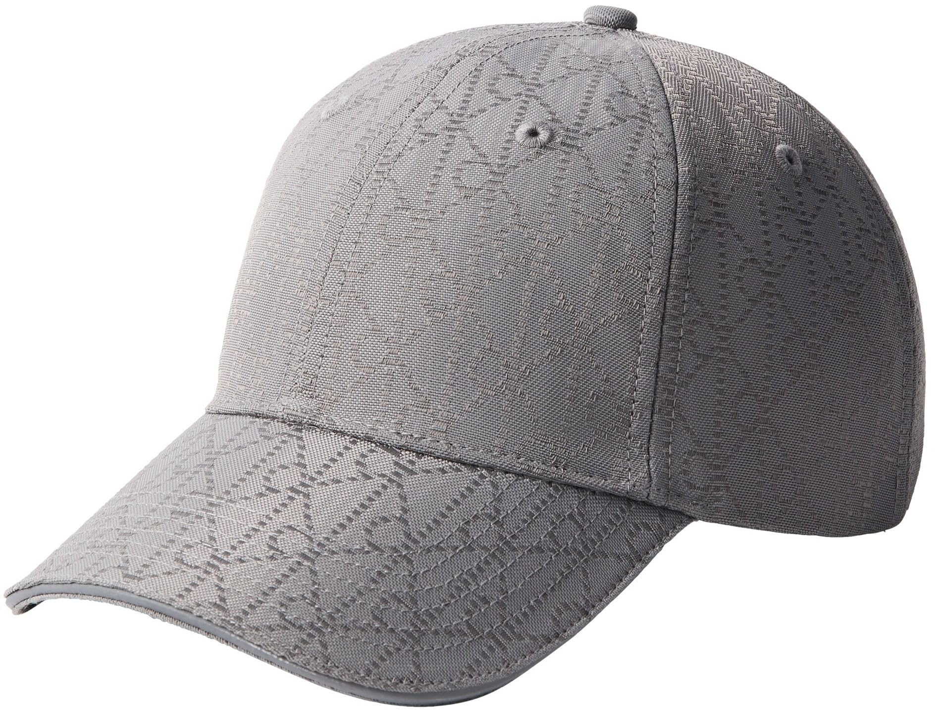 Calvin Klein Men's Emblem Cordura Baseball Cap LV04D5049G Cap, Grey (Charcoal Gray), One Size