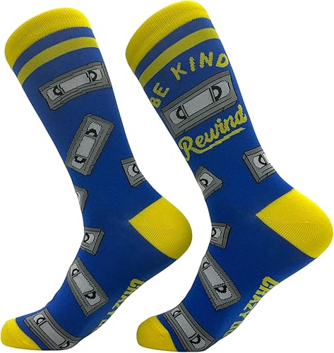 Miniatura 3 de Crazy Dog T-Shirts Calcetines Be Kind Rewind para mujer, divertidos, sarcásticos, retro, VHS, gráficos, novedad, calzado para mujer, Multi - Be Kind